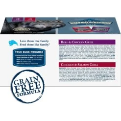 Blue Buffalo Wilderness Beef & Salmon Variety Pack Wet Dog Food -Cozy Paws 735422 PT1. AC SS1800 V1671574593