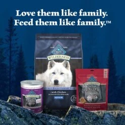 Blue Buffalo Wilderness Senior High Protein Natural Chicken & Wholesome Grains Dry Dog Food -Cozy Paws 735454 PT8. AC SS1800 V1694538072