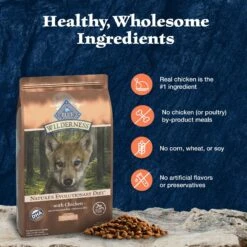 Blue Buffalo Wilderness Large Breed Puppy High Protein Natural Chicken & Wholesome Grains Dry Dog Food, 28-lb Bag -Cozy Paws 735534 PT5. AC SS1800 V1694548942