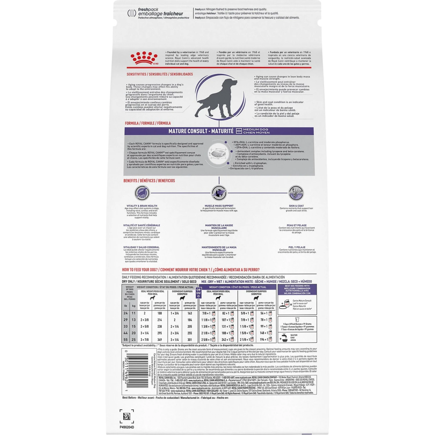 Royal Canin Veterinary Diet Adult Mature Consult Medium Breed Dry Dog Food 4 Royal Canin Veterinary Diet Adult Mature Consult Medium Breed Dry Dog Food - Image 2