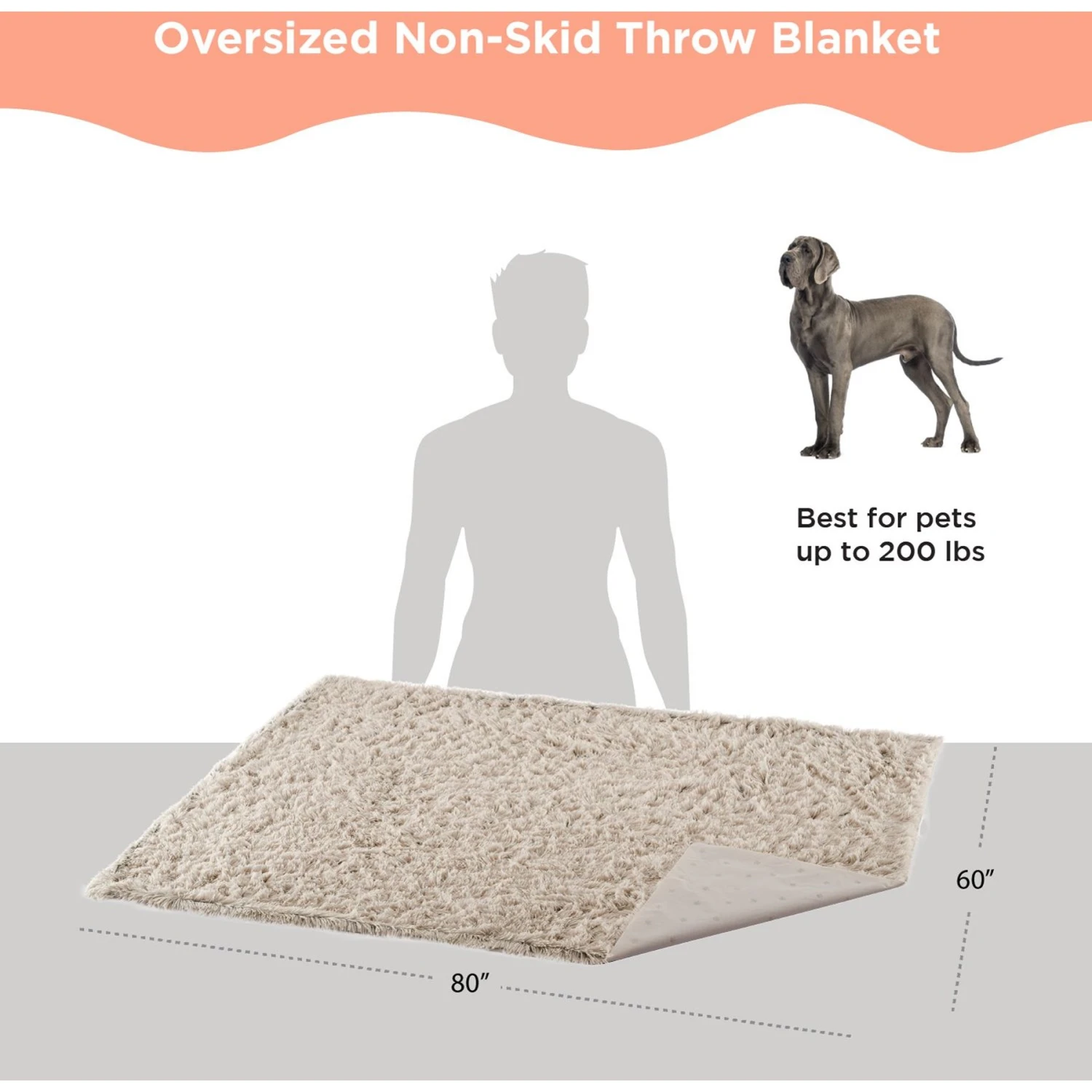 Best Friends By Sheri Calming Shag Orthopedic Dog Blanket 5 Best Friends By Sheri Calming Shag Orthopedic Dog Blanket - Image 3