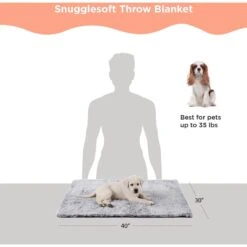 Best Friends By Sheri SnuggleSoft Faux Rabbit Fur Orthopedic Cat & Dog Blanket -Cozy Paws 738422 PT2. AC SS1800 V1670876712