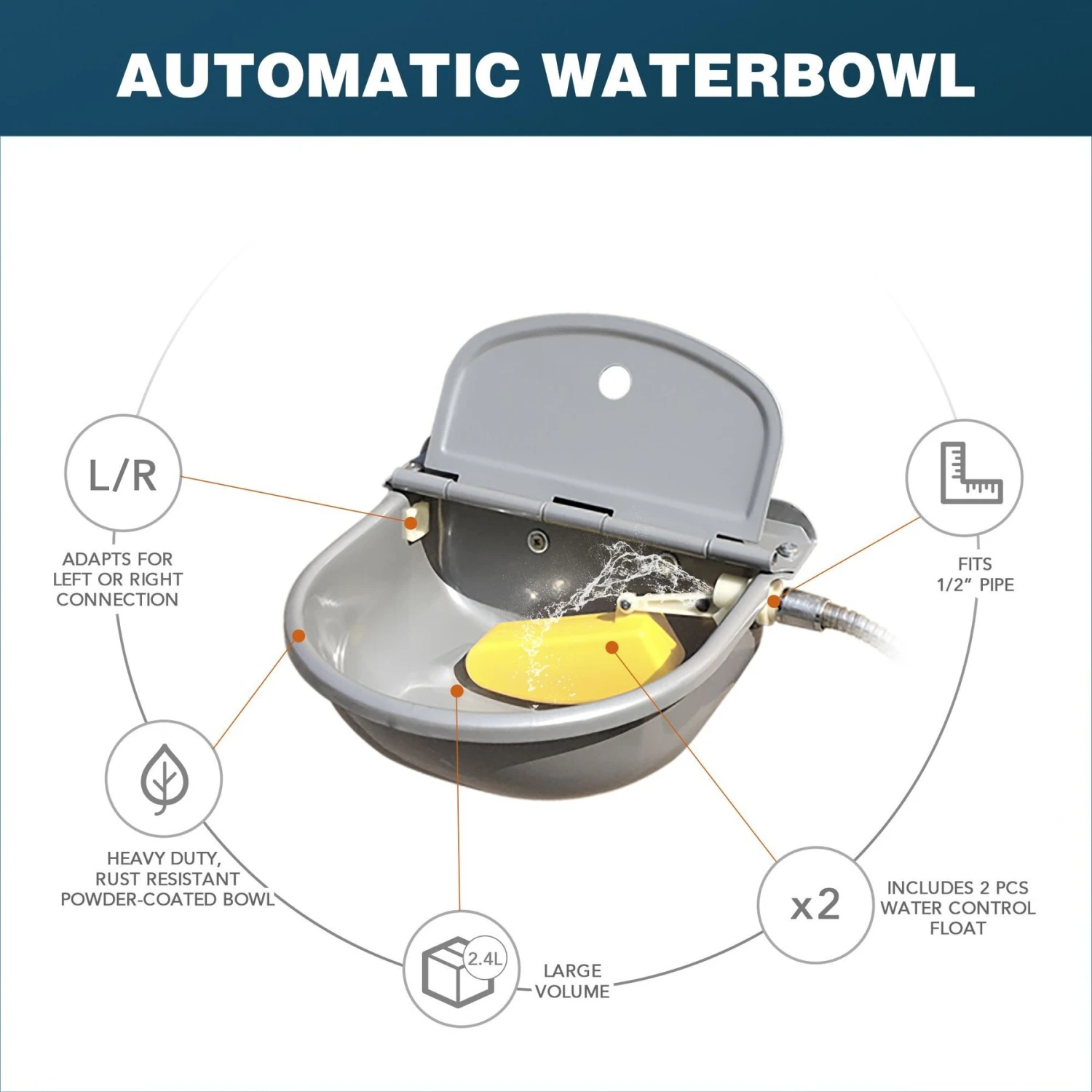 Win World Gazebo Automatic Dog & Cat Feeder, Grey, Large 6 Win World Gazebo Automatic Dog & Cat Feeder, Grey, Large - Image 4