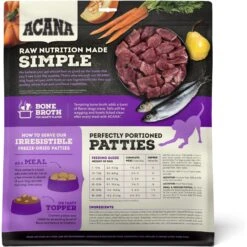 ACANA Duck Recipe Patties Grain-Free Freeze-Dried Dog Food & Topper, 14-oz Bag -Cozy Paws 741142 PT2. AC SS1800 V1688662755