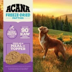 ACANA Duck Recipe Patties Grain-Free Freeze-Dried Dog Food & Topper, 14-oz Bag -Cozy Paws 741142 PT5. AC SS1800 V1688669109