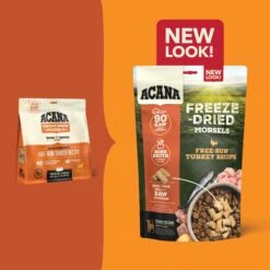 ACANA Free-Run Turkey Recipe Morsels Grain-Free Freeze-Dried Dog Food & Topper, 8-oz Bag -Cozy Paws 741190 PT3. AC SS1800 V1701881293
