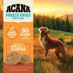 ACANA Free-Run Turkey Recipe Patties Grain-Free Freeze-Dried Dog Food & Topper, 14-oz Bag -Cozy Paws 741206 PT4. AC SS1800 V1688735921