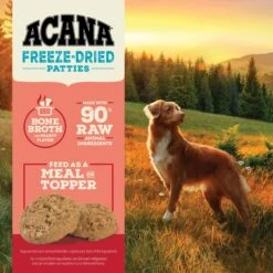 ACANA Ranch-Raised Beef Recipe Patties Grain-Free Freeze-Dried Dog Food & Topper, 14-oz Bag -Cozy Paws 741238 PT5. AC SS1800 V1688669003