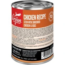 ORIJEN Real Meat Shreds Chicken Recipe Stew Grain-Free Wet Dog Food, 12.8-oz Can, Case Of 12 -Cozy Paws 741430 PT2. AC SS1800 V1682102003