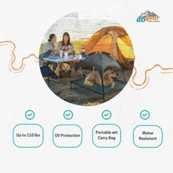 Max & Marlow Go Gear Outdoor Elevated Cat & Dog Bed Mat, Gray, Medium -Cozy Paws 741902 PT3. AC SS1800 V1674069685