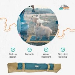 Max & Marlow Go Gear Portable Waterproof Roll-Up Cat & Dog Bed Mat -Cozy Paws 741934 PT4. AC SS1800 V1674070879