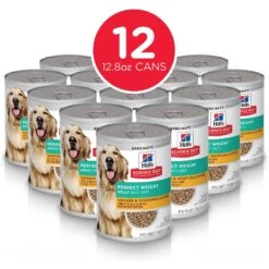 Hill's Science Diet Adult Perfect Weight Chicken & Vegetables Entree Canned Dog Food -Cozy Paws 74193 PT1. AC SS1800 V1595607962