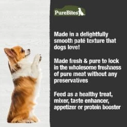 PureBites Dog Pates Chicken & Beef Food Topping, 2.5-oz Can -Cozy Paws 750734 PT3. AC SS1800 V1677594400