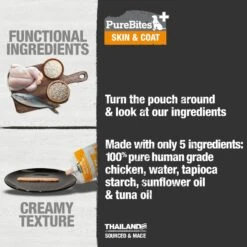 PureBites Plus Squeezables- Skin & Coat Dog Food Toppings -Cozy Paws 750798 PT2. AC SS1800 V1677594567