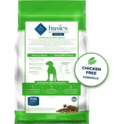 Blue Buffalo Basics Skin & Stomach Care Grain-Free Formula Lamb & Potato Recipe Adult Dry Dog Food -Cozy Paws 75659 PT1. AC SS1800 V1646269290