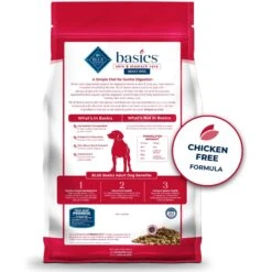 Blue Buffalo Basics Skin & Stomach Care Grain-Free Formula Salmon & Potato Recipe Adult Dry Dog Food -Cozy Paws 75668 PT1. AC SS1800 V1646257886