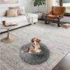 Archstone Pets Bolster Round Donut Cat & Dog Bed, Gray -Cozy Paws 756894 MAIN. AC SS1800 V1696431534