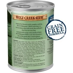 Blue Buffalo Wilderness Wolf Creek Stew Hearty Duck Stew Grain-Free Adult Canned Dog Food -Cozy Paws 75786 PT1. AC SS1800 V1646795353