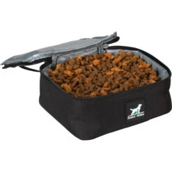 Pounce + Fetch Weekender Dog Travel Bag, Black, Small -Cozy Paws 760030 PT3. AC SS1800 V1674166275