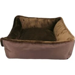 HappyCare Textiles Durable Rectangular Bolster Dog Sofa Bed -Cozy Paws 760326 PT6. AC SS1800 V1674853598