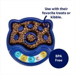 Frisco Interactive Dog Slow Feeder Bowl -Cozy Paws 761238 PT4. AC SS1800 V1696254613