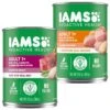 Iams ProActive Health Classic Ground With Chicken & Whole Grain Rice Adult Wet Dog Food & Iams ProActive Health Chunks In Gravy Beef, Rice, Carrots & Green Beans Flavor Adult Wet Dog Food