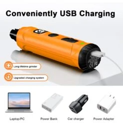 Casfuy 2 LED Light Cat & Dog Nail Grinder, Orange -Cozy Paws 762550 PT6. AC SS1800 V1675891006