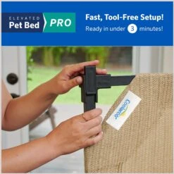 Coolaroo Pro Elevated Dog & Cat Bed -Cozy Paws 762982 PT4. AC SS1800 V1674829673