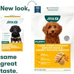 Jinx Jr Whole Grain Chicken Recipe Natural Dry Puppy Food, 4-lb Bag -Cozy Paws 765598 PT1. AC SS1800 V1675201410