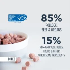 Instinct Frozen Raw Bites Grain-Free Wild-Caught Alaskan Pollock Recipe Fresh Dog Food, 5.4-lb Bag -Cozy Paws 767422 PT2. AC SS1800 V1675282787