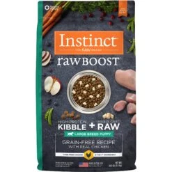 Instinct Raw Boost Large Breed Puppy Grain-Free Recipe With Real Chicken & Freeze-Dried Raw Pieces Dry Dog Food -Cozy Paws 76866 PT8. AC SS1800 V1565022122