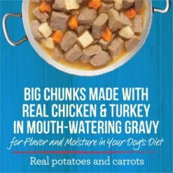 Merrick Chunky Grain-Free Wet Dog Food Carvers Delight Dinner -Cozy Paws 77014 PT2. AC SS1800 V1643409383