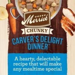 Merrick Chunky Grain-Free Wet Dog Food Carvers Delight Dinner -Cozy Paws 77014 PT3. AC SS1800 V1643408816