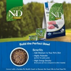 Farmina Natural & Delicious Lamb Grain-Free Mini Breed Formula Dry Dog Food -Cozy Paws 77815 PT6. AC SS1800 V1679329050