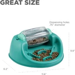 Nina Ottosson By Outward Hound Spin N' Eat Dog Food Puzzle Feeder, Green -Cozy Paws 778214 PT6. AC SS1800 V1678457711