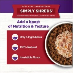 Wellness Bowl Boosters Simply Shreds Variety Pack Dog Food Topping, 2.8-oz Pouch, 12 Count -Cozy Paws 778414 PT4. AC SS1800 V1676653305
