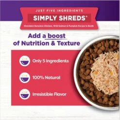 Wellness Bowl Boosters Simply Shreds Variety Pack Dog Food Topping, 2.8-oz Pouch, 12 Count -Cozy Paws 778414 PT6. AC SS1800 V1676653573