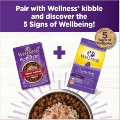 Wellness Bowl Boosters Simply Shreds Variety Pack Dog Food Topping, 2.8-oz Pouch, 12 Count -Cozy Paws 778414 PT8. AC SS1800 V1676653904