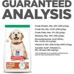 Hill's Science Diet Puppy Large Breed Lamb Meal & Brown Rice Recipe Dry Dog Food -Cozy Paws 779126 PT7. AC SS1800 V1676751523