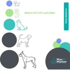 Max & Marlow Plush Pillow Cat & Dog Bed, Large -Cozy Paws 780718 PT2. AC SS1800 V1678994053