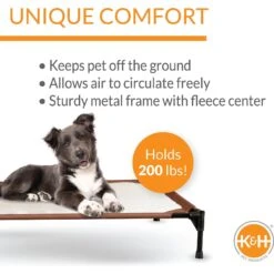 K&H Pet Products Self-Warming Elevated Dog Bed -Cozy Paws 78467 PT2. AC SS1800 V1607159826
