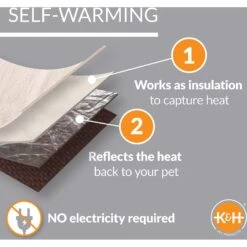 K&H Pet Products Self-Warming Elevated Dog Bed -Cozy Paws 78467 PT3. AC SS1800 V1607147224