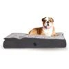 K&H Pet Products Feather-Top Orthopedic Pillow Dog Bed, Charcoal -Cozy Paws 78519 MAIN. AC SS1800 V1637627247