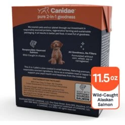 CANIDAE PURE 2-in-1 Goodness Pate Recipe Real Salmon & Sweet Potatoes In Bone Broth Wet Dog Food, 11.5-oz Box, Case Of 6 -Cozy Paws 787110 PT1. AC SS1800 V1678713102