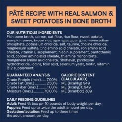CANIDAE PURE 2-in-1 Goodness Pate Recipe Real Salmon & Sweet Potatoes In Bone Broth Wet Dog Food, 11.5-oz Box, Case Of 6 -Cozy Paws 787110 PT5. AC SS1800 V1678722678