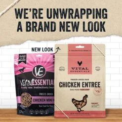Vital Essentials Freeze-Dried Raw Chicken Entree Mini Nibs Dog Food -Cozy Paws 793654 PT2. AC SS1800 V1680183695