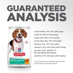 Hill's Science Diet Adult Perfect Weight Small Bites Chicken Recipe Dry Dog Food -Cozy Paws 794886 PT8. AC SS1800 V1679494652