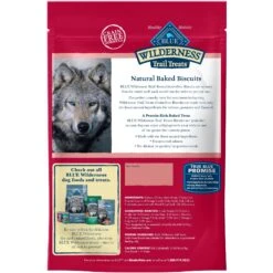 Blue Buffalo Wilderness Adult High Protein Natural Salmon & Wholesome Grains Dry Dog Food & Blue Buffalo Wilderness Trail Treats Grain-Free Salmon Biscuits Dog Treats -Cozy Paws 796254 PT6. AC SS1800 V1678140286