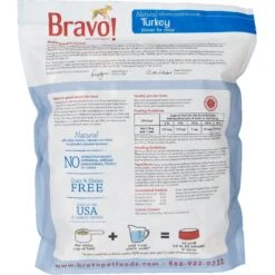 Bravo! Homestyle Complete Turkey Dinner Grain-Free Freeze-Dried Dog Food -Cozy Paws 80115 PT1. AC SS1800 V1452290708