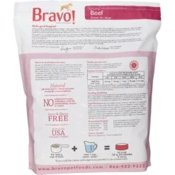 Bravo! Homestyle Complete Beef Dinner Grain-Free Freeze-Dried Dog Food -Cozy Paws 80120 PT1. AC SS1800 V1455120387